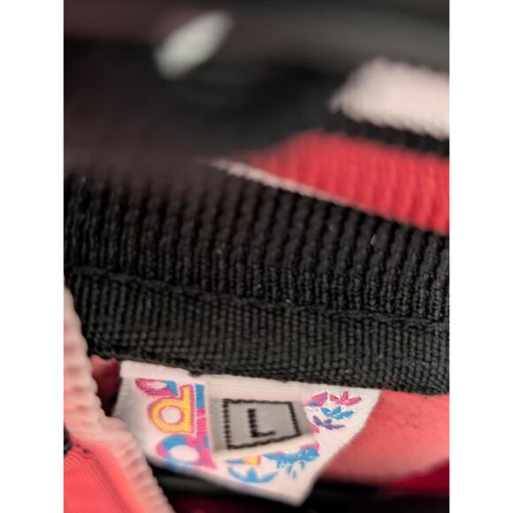 Adidas Jacket Vintage Retro Red Tracksuit Top Oldschool Training Jacket Womens L - Picture 6 of 10